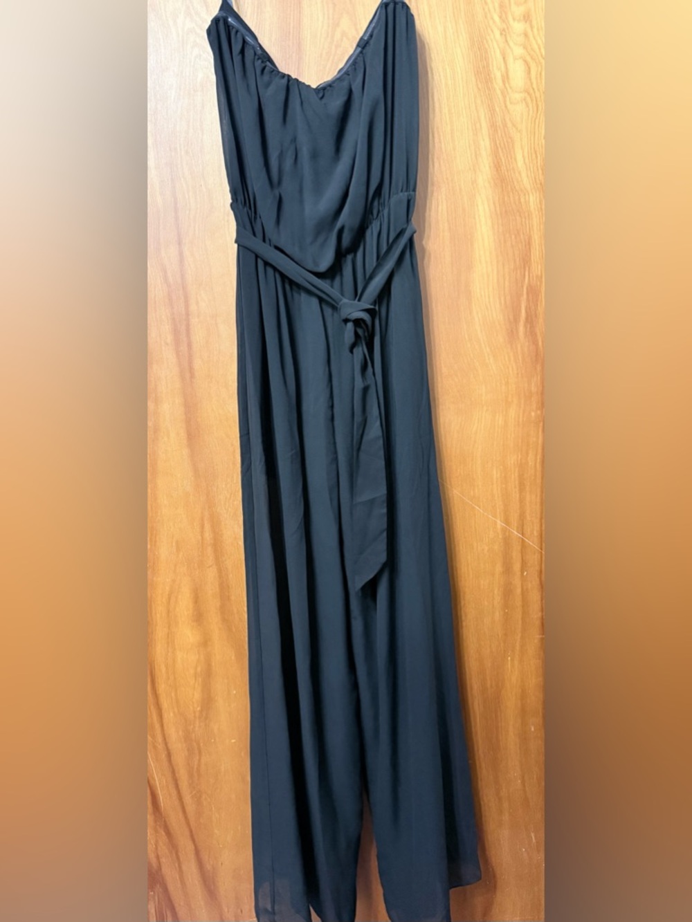 Bebe Strapless Tube Top Jumpsuit